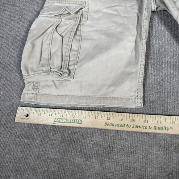 Levis Cargo Shorts Mens 33 Ivory Beige Cotton Baggy Heavy Workwear Skater Y2K - Picture 9 of 9